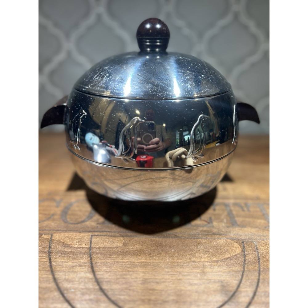 VINTAGE WEST BEND PENGUIN‎ HOT COLD SERVER WITH LID